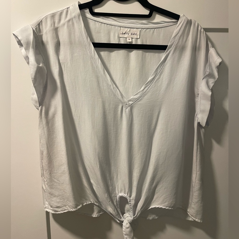 Bella Dahl Light Blue V-Neck Blouse